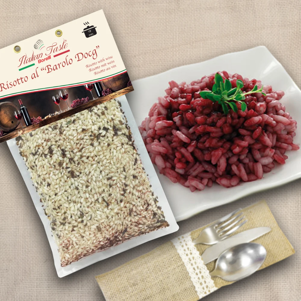 Высокое качество 300 г Risotto с Barolo DOCG вакуумная упаковка Сделано в Италии без ГМО готовый к приготовлению итальянский рис со