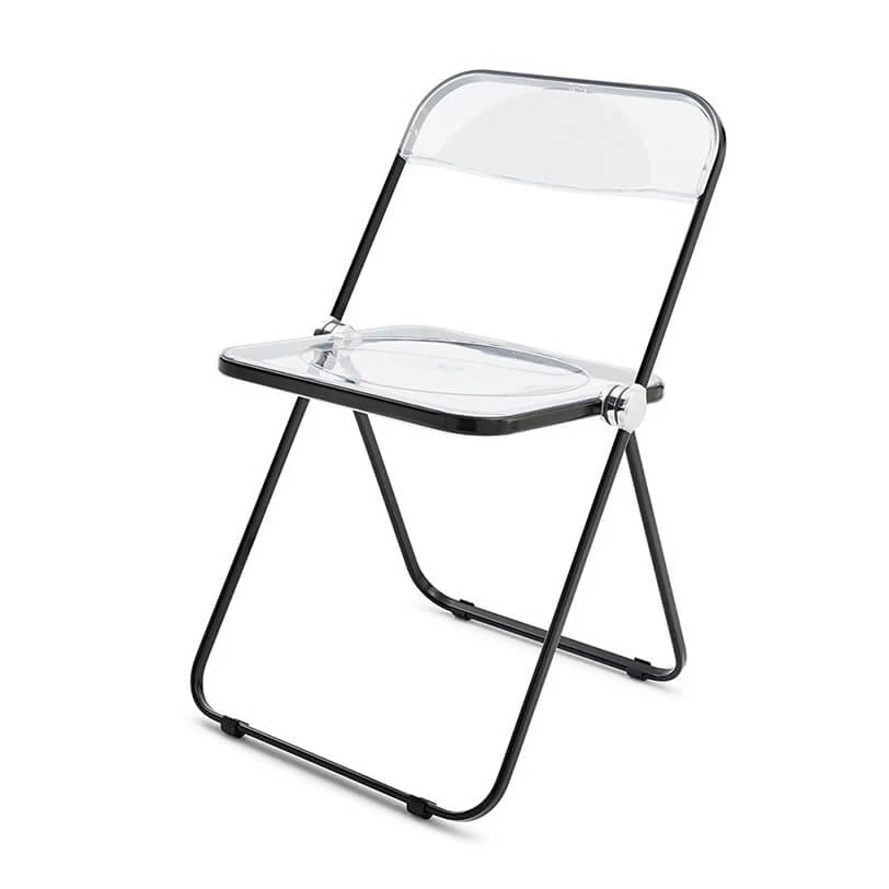 
Transparen Glass Plastic Dining Table and chairs Sets for Coffee Room Furniture with metal frame 