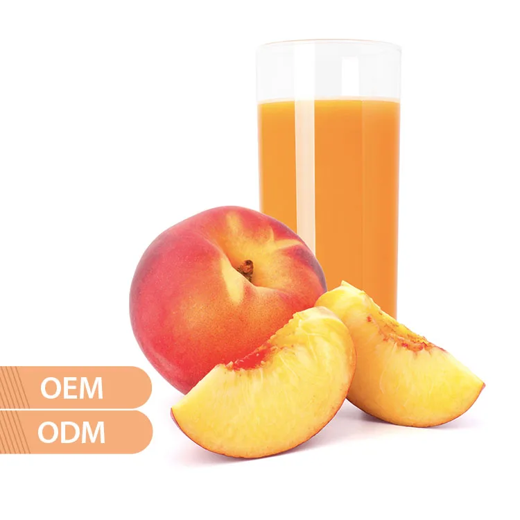 Certified Customized Peach Flavor Syrup for Professional Bubble Tea Store