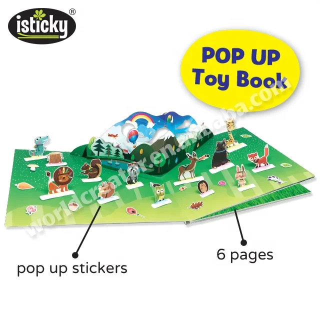 Forest 3D Books for children with TPR Sticker