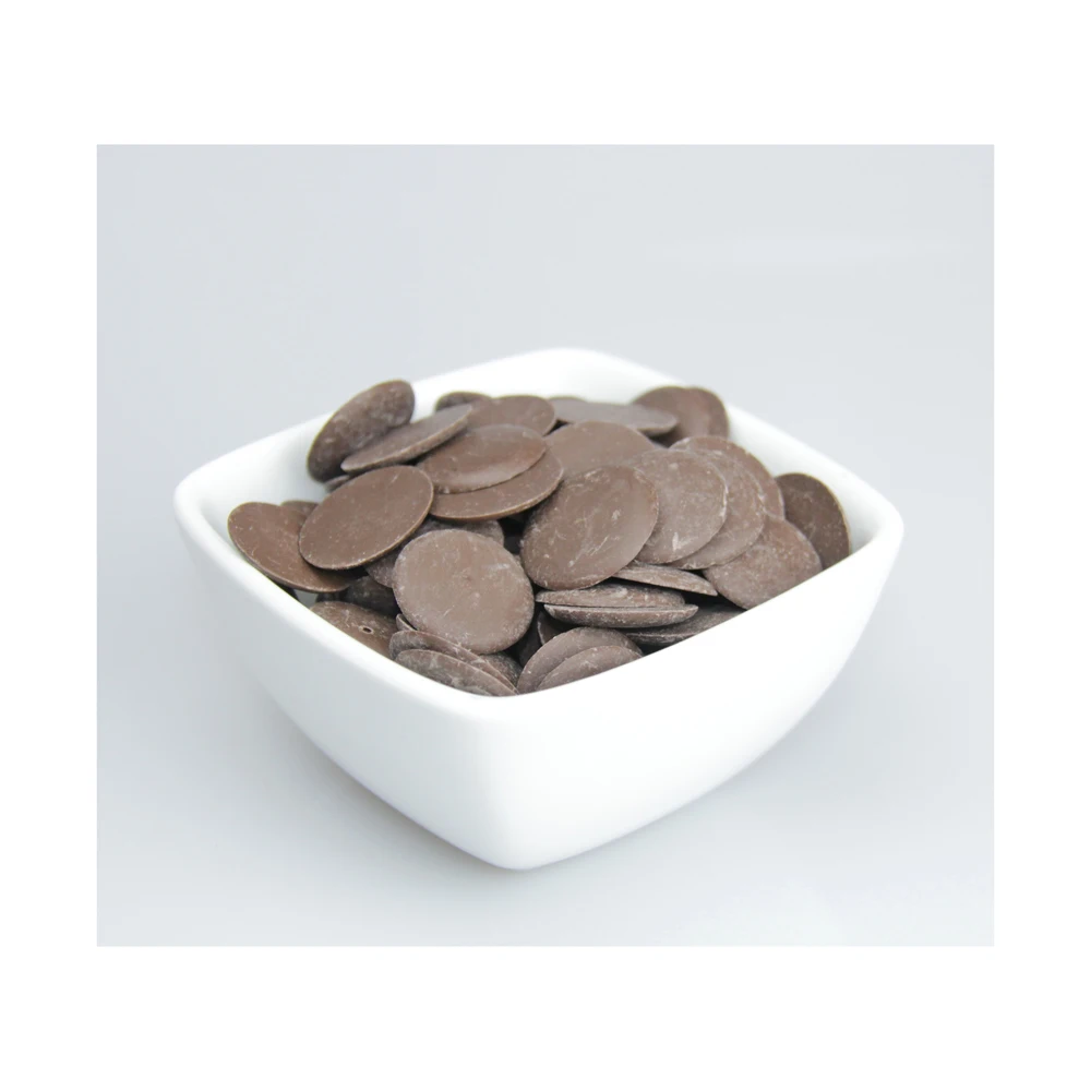 
High quality milk chocolate coating for sweets production, food ingredients 