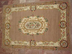 Vintage Floral Pattern Bedroom Rug Rectangle Hand Knotted Woollen Carpet 2x3m With 100% Cotton Yarn