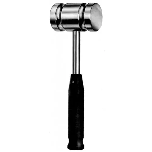Bone Mallet Hammers Orthopedic Vickers Bone Mallet with Nylon Heads - Convex Head Surfaces Stainless Steel CE Approved by UAMED