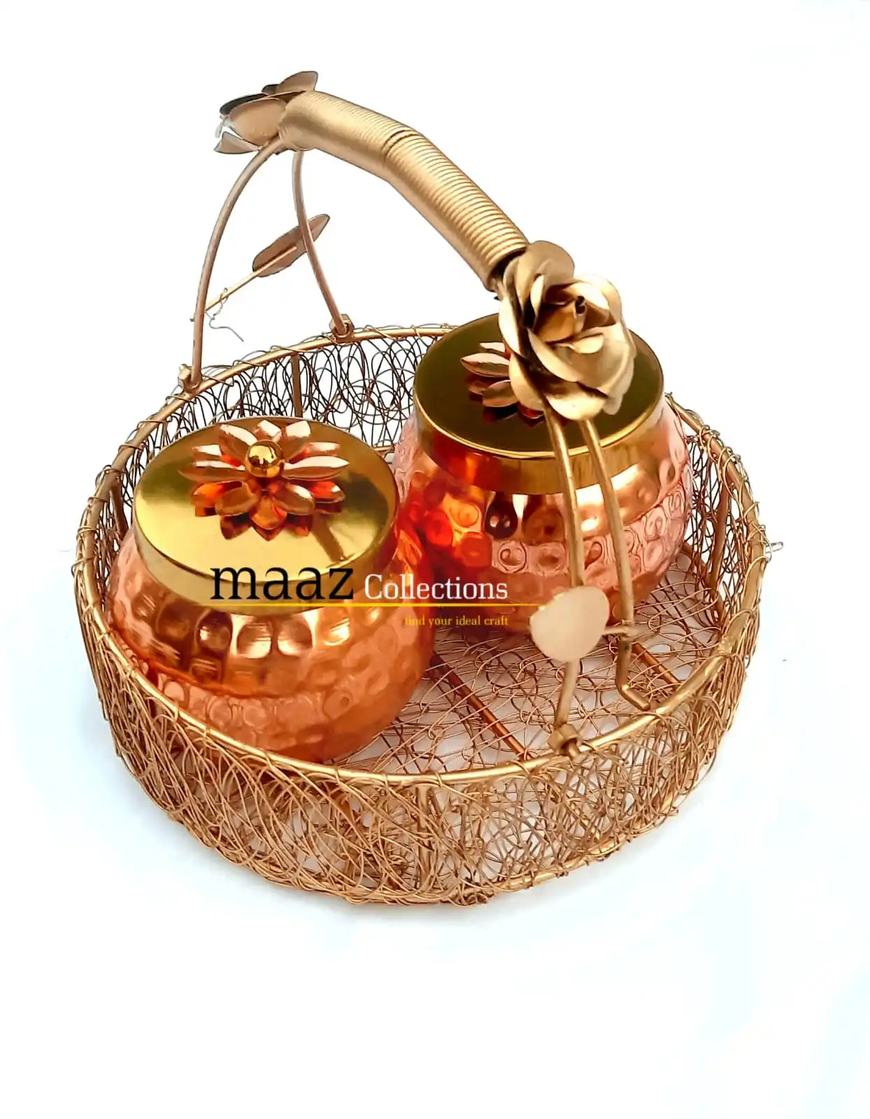 Holiday  Basket Handmade decorative gift basket made in india fruit container flower basket for wedding manufacture