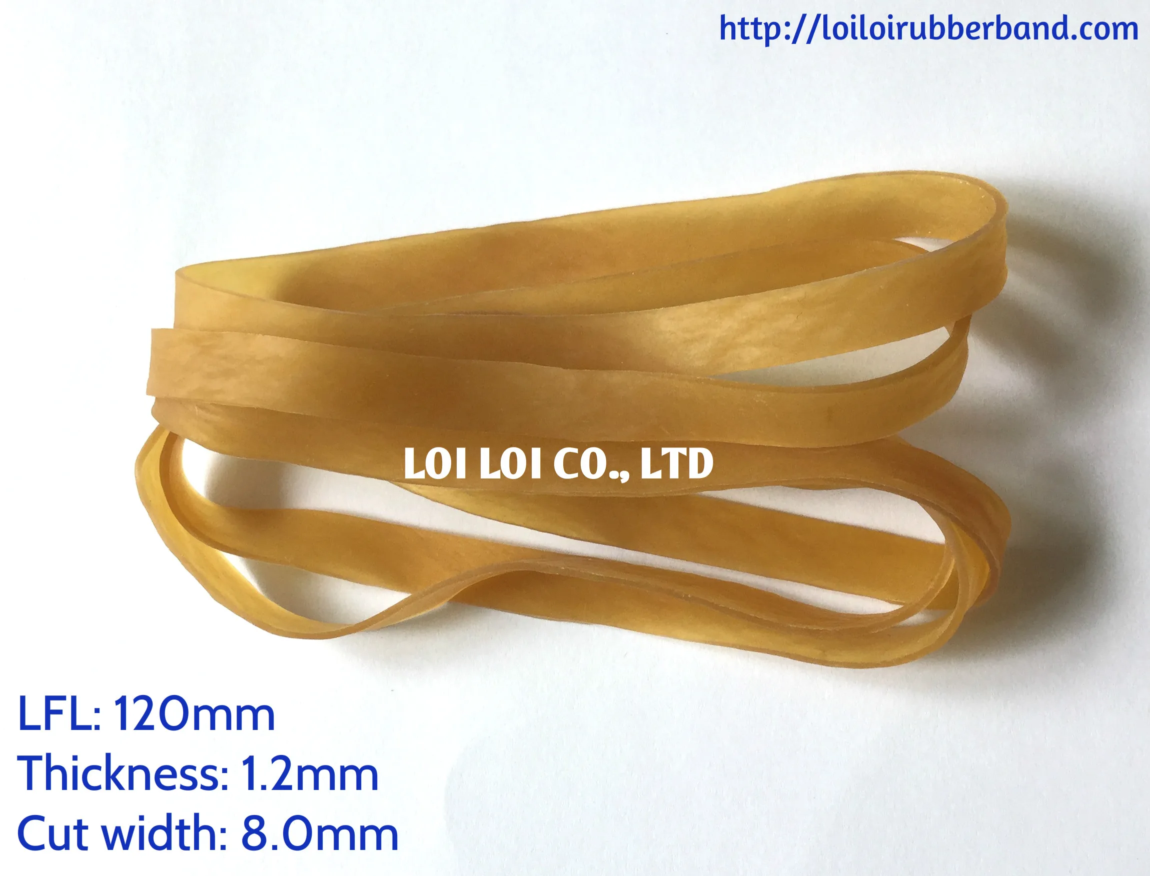 Transparent natural Rubber band Made in Vietnam elasticity can be resisted in high temperature with Yellow or Honey color