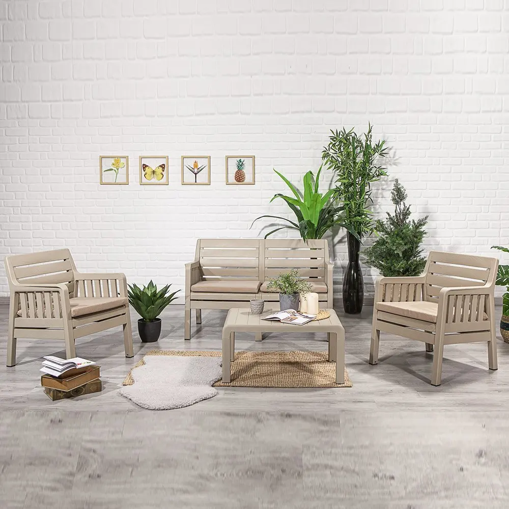 
Lara Table and Chair Set Coffee Table Sets High Quality Plastic PVC 2pcs Single 1pcs Restaurant Furniture Cafe 10 Sets Modern 