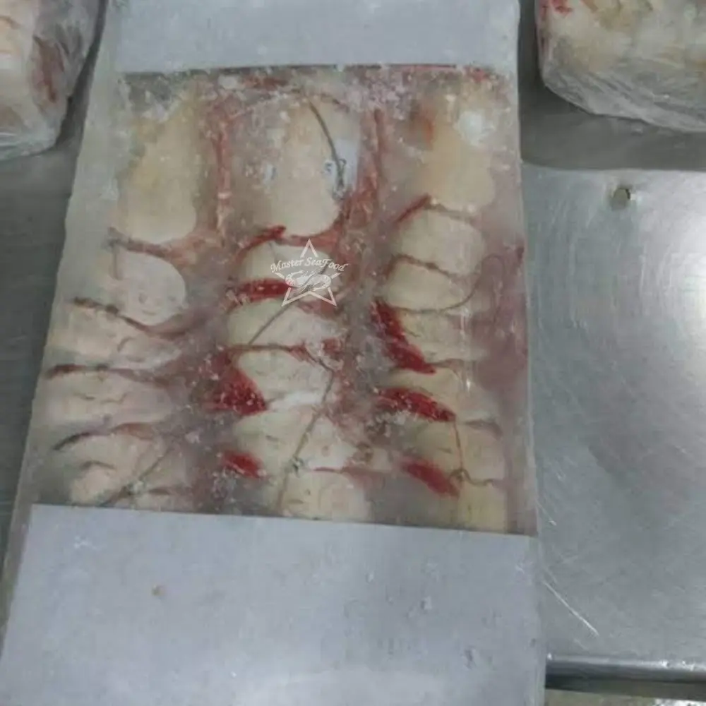 Ocean Tiger Shrimps  on Boat Frozen Block Head On Shell On Net Weight Net Count Size U4 U5 U6 U8 U10 U12 U15 U20
