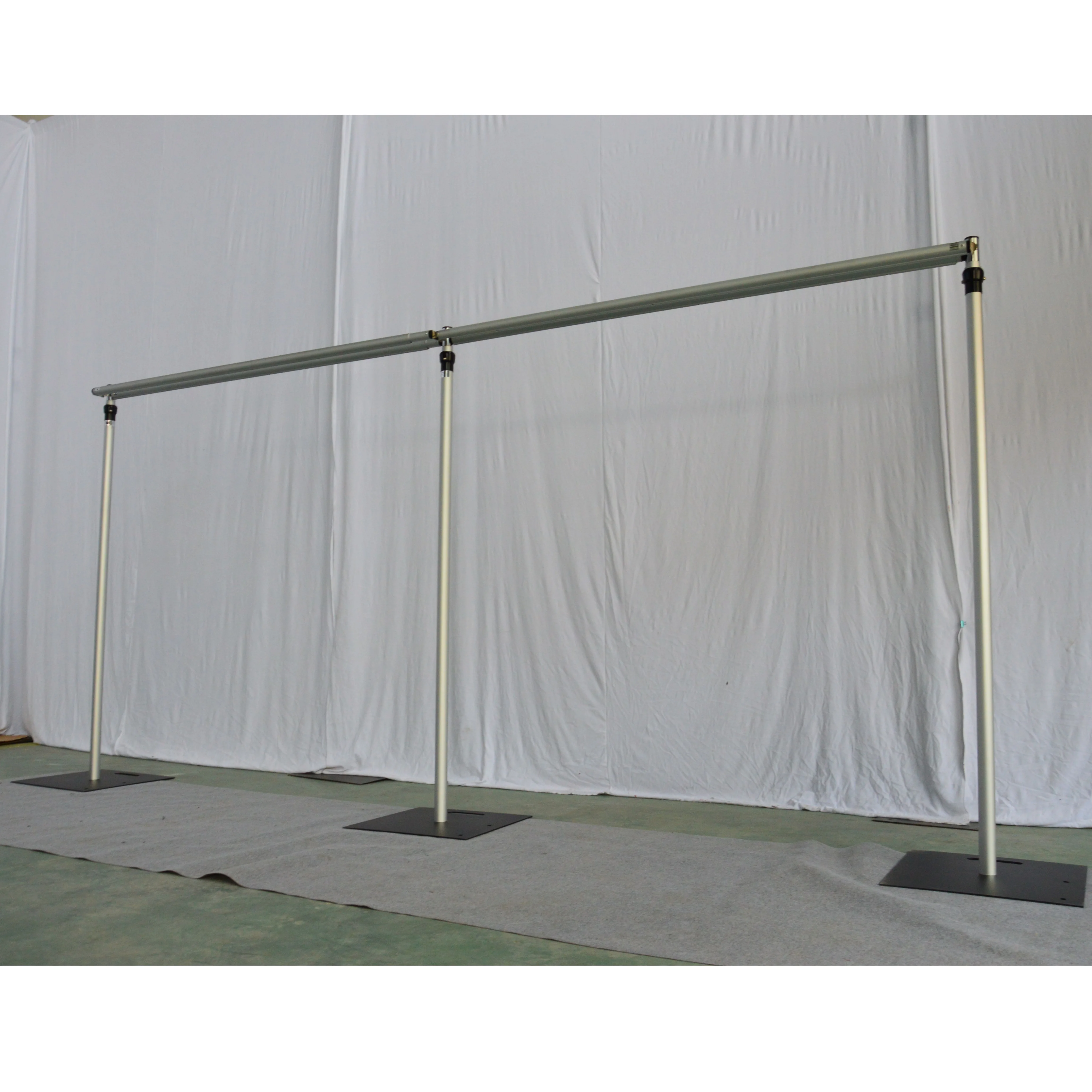 
Aluminum pipe and drape with double curtain rod for hotel wedding backdrop 