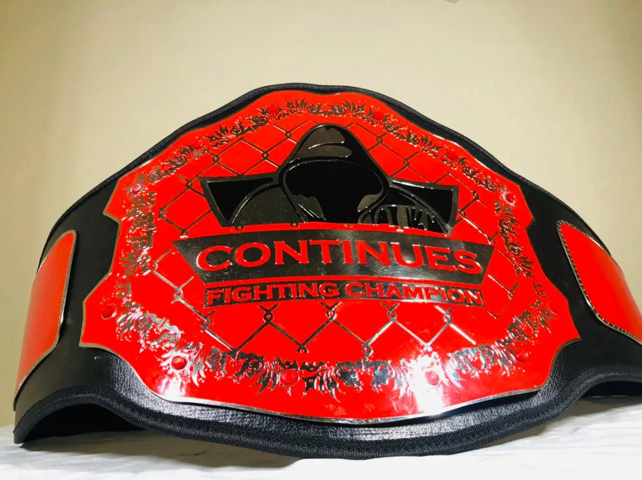 Custom mma pankration championship belt totally customized