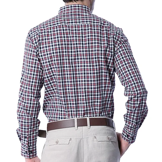 Wholesale price bulk quantity durable check dress shirt