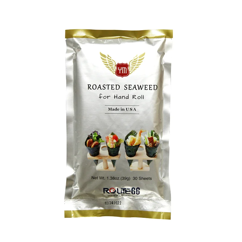 YM Roasted Seaweed Hand Roll Premium Nori for Sushi