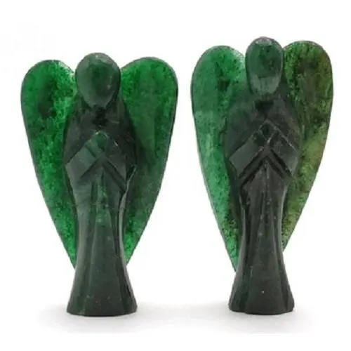 Wholesale Crystals Angels Dark Green Aventurine High Quality Gemstone Angels For Sale Bulk Angels From India