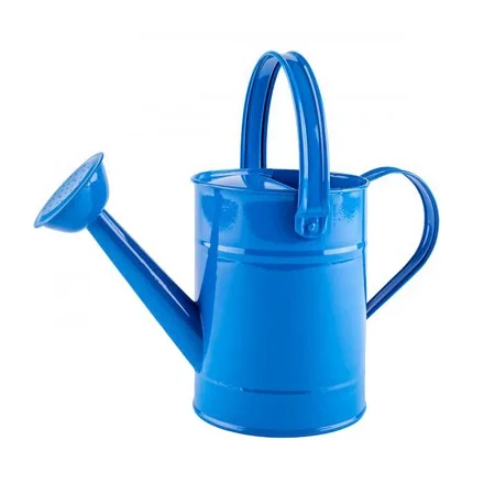 Printed Design Galvanized Black Color Water Can For Garden Use Indoor And Outdoor Plants Watering Can In Bulk