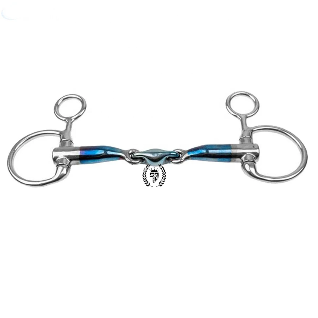 2021 Bit For Horses Loose Ring Double Joint & 2 Extra Links Convenient Very Useful For Equestrian