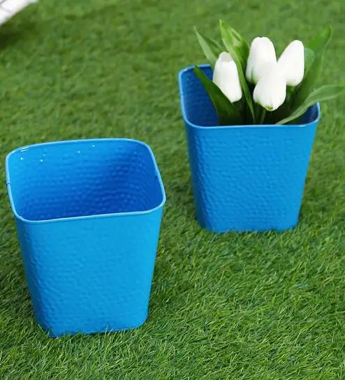 Садовый горшок для трав металлический цветочный многоцветный доступный декоративный ковш садовый декор Металлический растений топ тренд