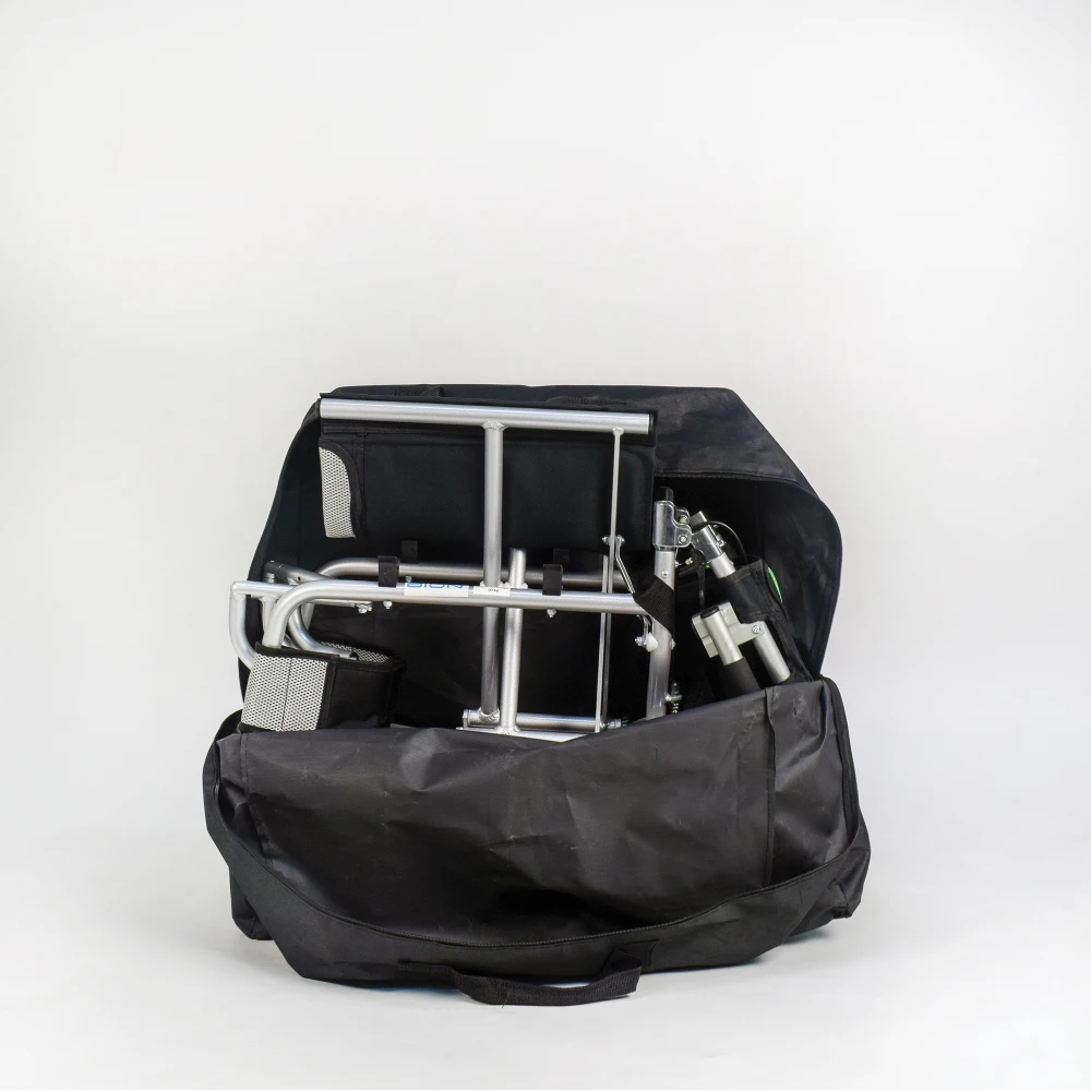 BION Traveller Compact Manual Wheelchair Lightweight Travelling Folding from Singapore for Elderly Aluminium Flip-up 7.3KGS SG