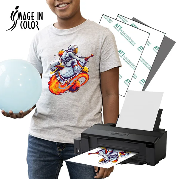 A4 Inkjet Heat Transfer Paper Light Color Fabric For T Shirts