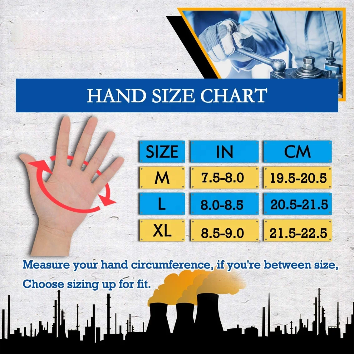 High Quality Goatskin Leather Impact Work Gloves Oil and Gas Safety Gloves Cut Grip Heavy Duty Mechanics Glove Protection