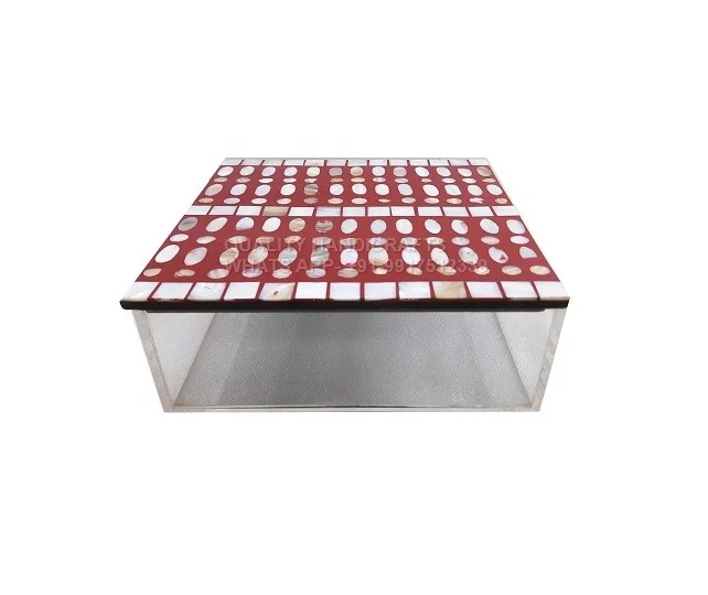 Арабский стиль Рамадан ИД подарок деревянная Швабра инкрустация крышка акриловый контейнер перламутровый десерт коробка для хранения шоколадных конфет