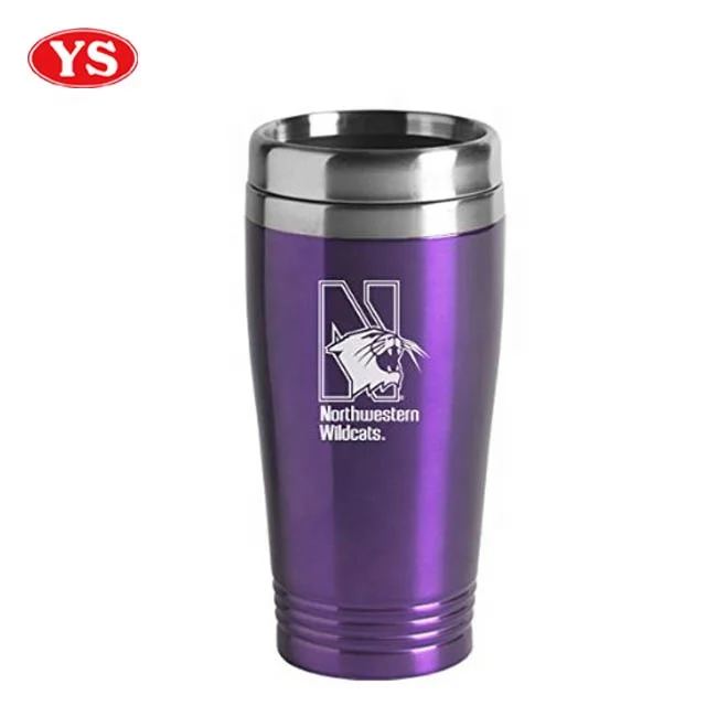 16oz food grade double wall stainless steel auto coffee mug