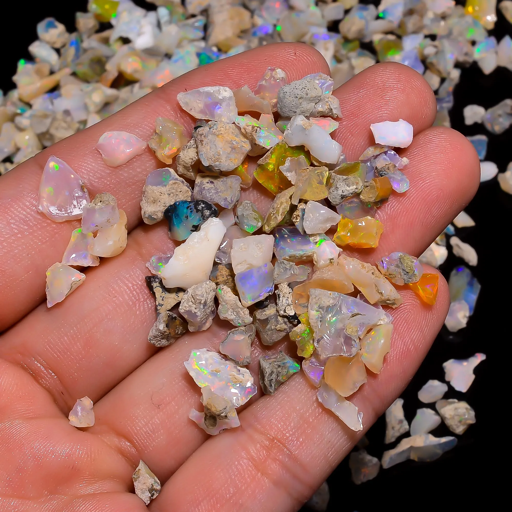 Natural Tiny Raw Opal Gemstone Wholesale Lot For Making Jewelry