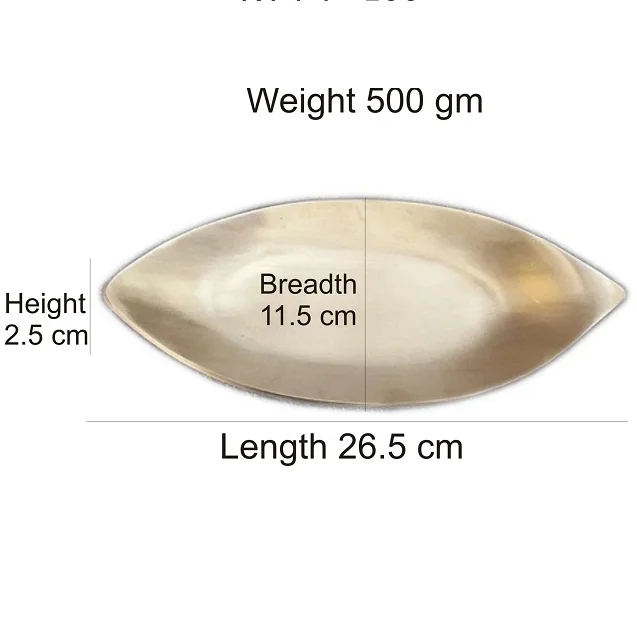  Новый дизайн средний размер бронзовый лоток ручной работы для подачи еды