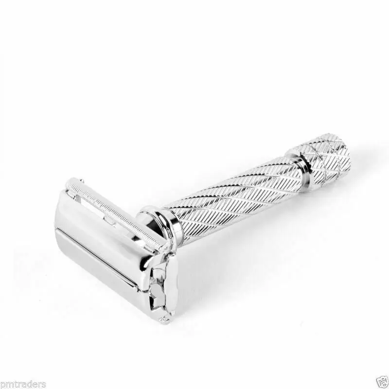 Double Edge Safety Razor Protective & Travel Case - For All Branded Razors,Genuine Leather Safety Razor Pouch