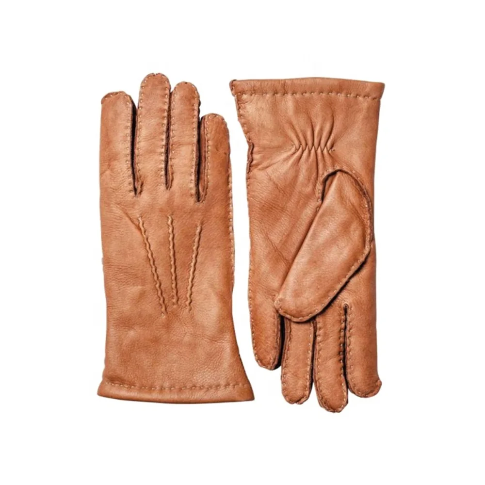 Black Pure Leather Fashion Gloves Men Warm Fashion Driving Gloves