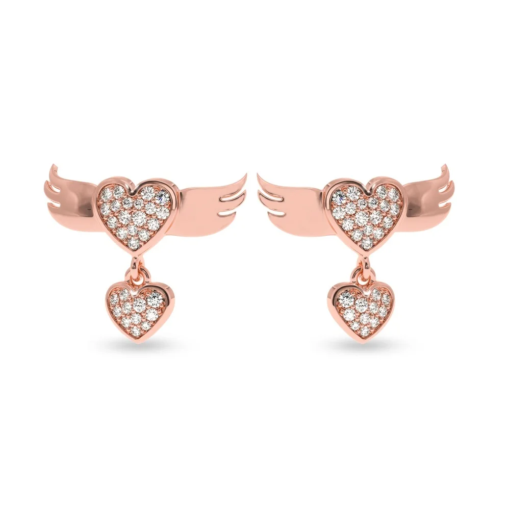 Diamond Earring Christmas & New Year Jewelry Girls Real Diamond Earring 2022 Sale Super September Solitaire Earring at Wholesale