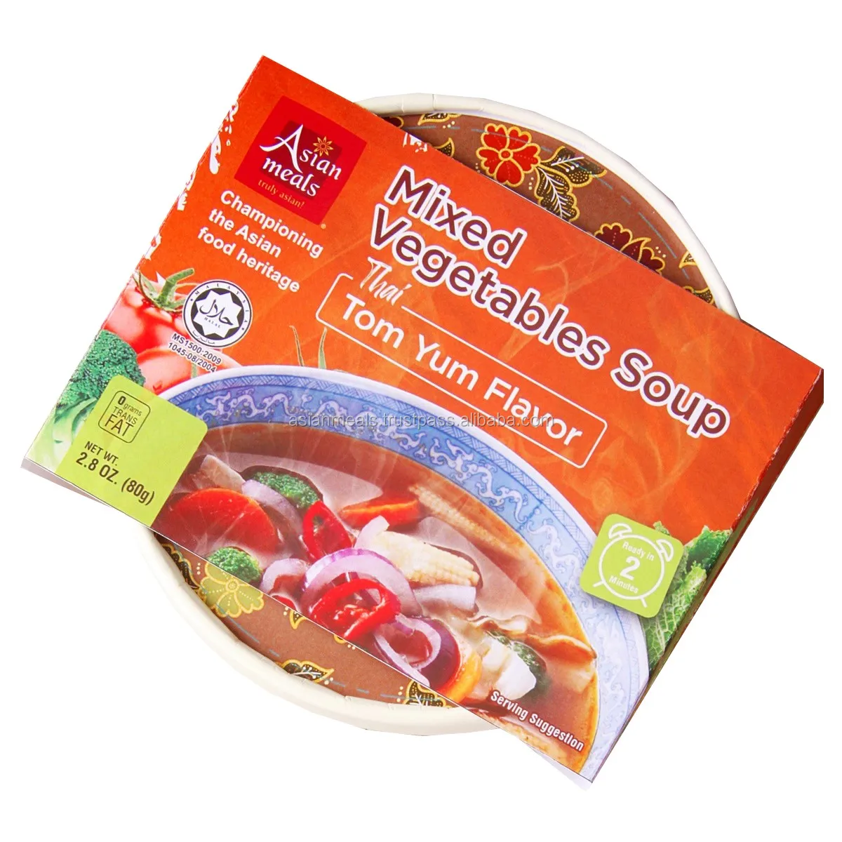  Оптовая продажа высокое качество малайзийский Халяль вкусные смешанные овощи суп тайский Tom Ням вкус мгновенного