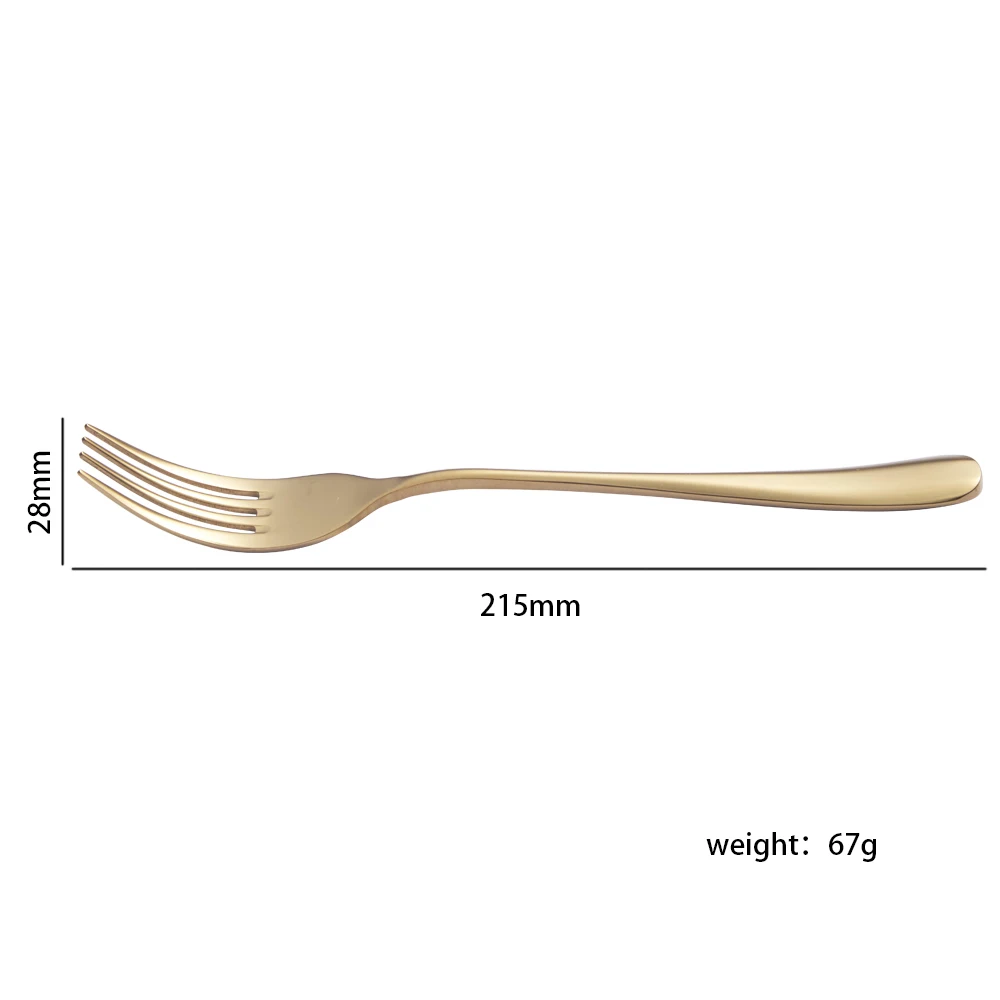 Hotel Supply Free Sample Knife Spoon Fork Flatware Sets Polished Luxury Gold Plated Cutlery Set