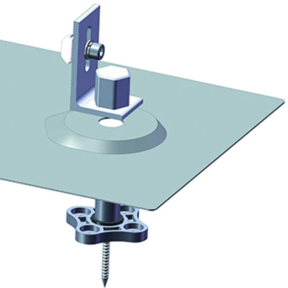 Asphalt tile roof flashing L feet  hook for solar panel mounting bracket