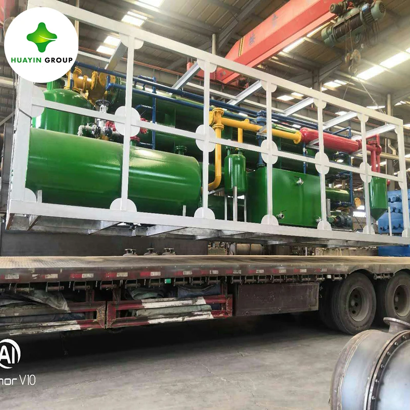 
HUAYIN Waste tire pyrolysis reactor recycling machine to diesel 