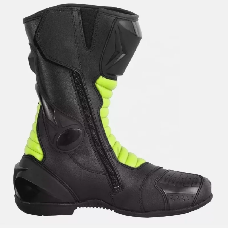 
Protective Motor Bike Racing Shoes Boots New Arrival Top Quality Leather Motorbike Custom Shoes Men Custom By Inspire Apparel 