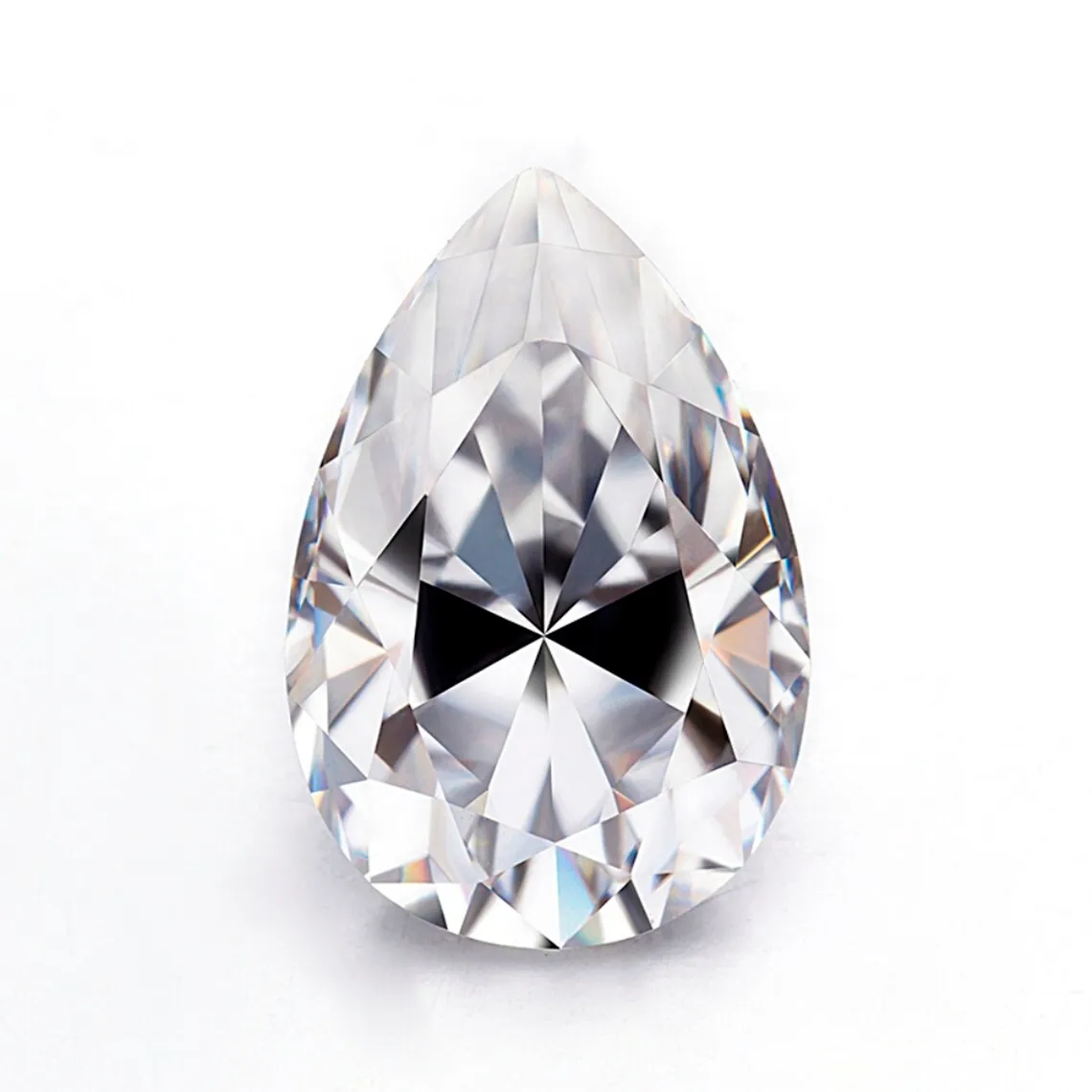 1.72 Ct Pear White J Color VS1 Clarity Loose Moissanite Excellent Cut CVD Diamond Lab Grown Diamond by Ritzin Inc