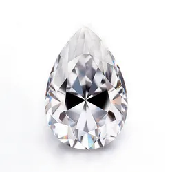 1.72 Ct Pear White J Color VS1 Clarity Loose Moissanite Excellent Cut CVD Diamond Lab Grown Diamond by Ritzin Inc