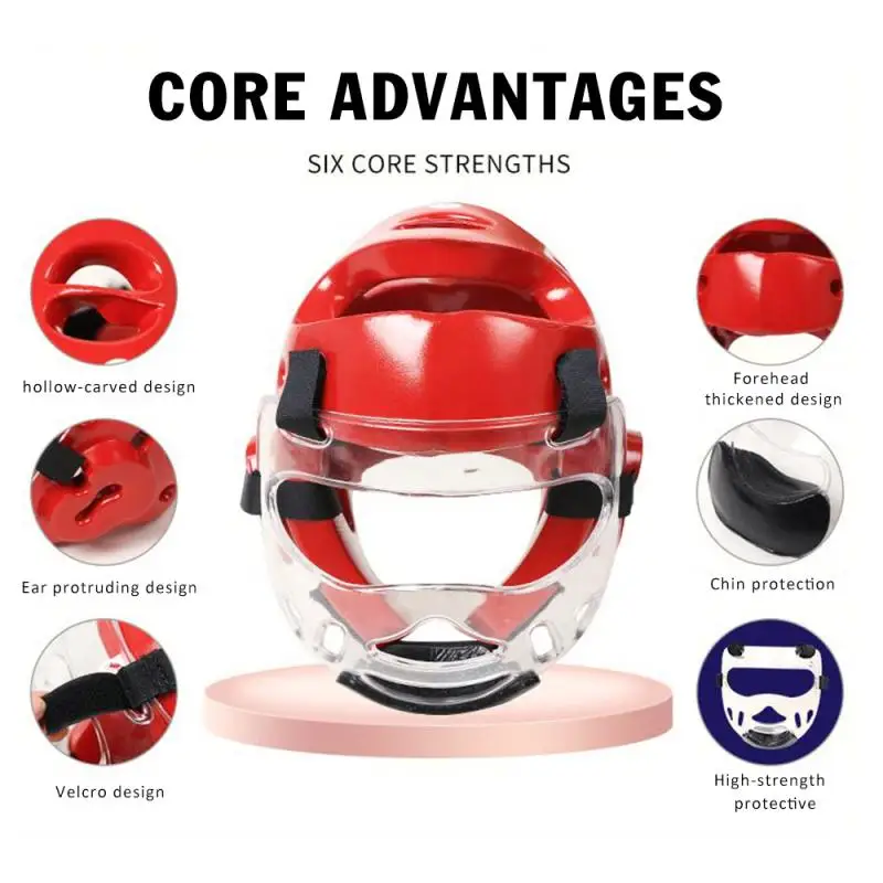 
Adult&kid Taekwondo Headguard Helmet Karate Boxing Sanda Maskk Head Face Protector Headgear Boxing Head Protection Helmet 