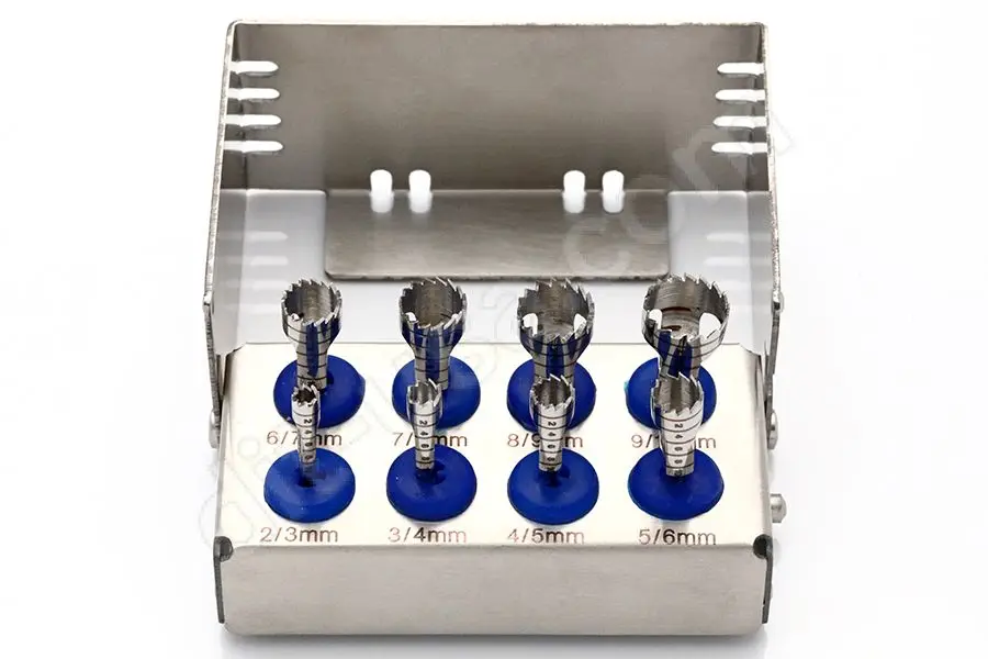Dental Trephine Drills Kit IMPLANT SURGICAL TREPHINE BURS SET
