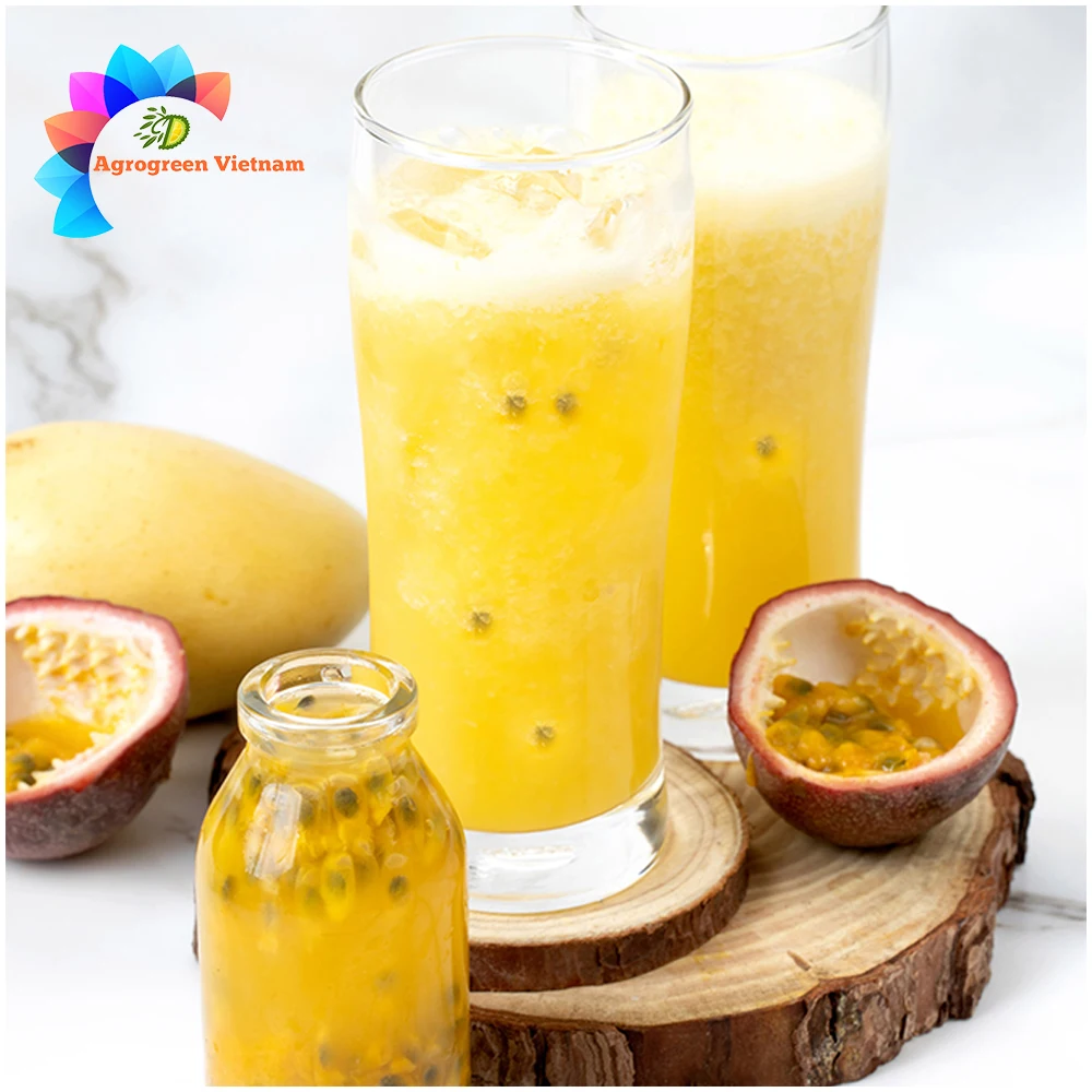 Pure Frozen Passion Fruit Juice 100% Passion Fruit Pulp From Vietnam