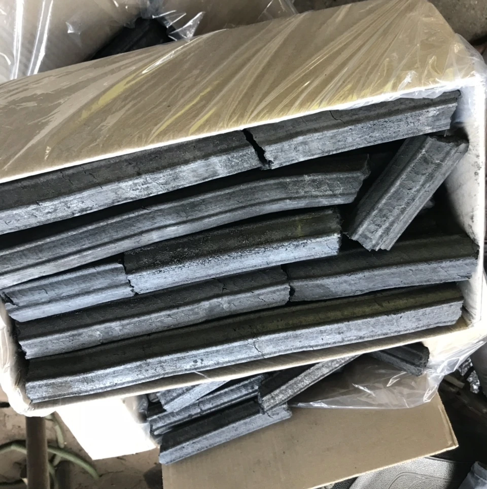 Smokeless, low ash hexagonal hardwood sawdust charcoal briquette with best quality and big quantity for export