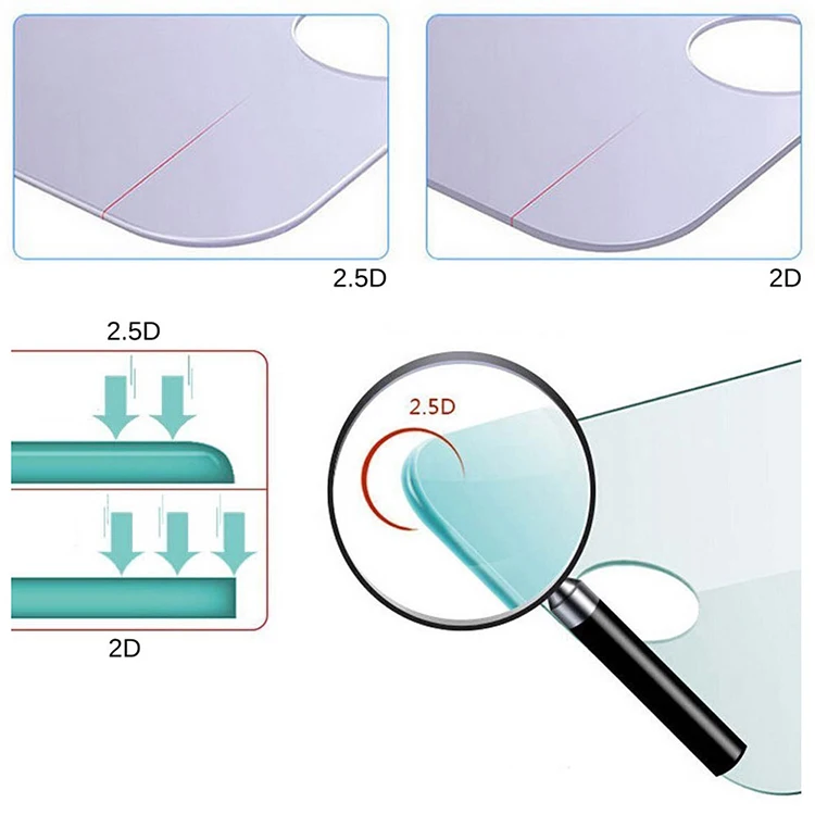 EU spot stock 2.5D Tempered Glass Screen Protector Film For iPhone11/12/13 For Samsung A51 A71 For Huawei For Xiaomi  Oppo