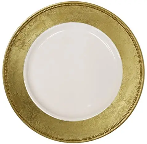 New Antique Design Gold Charger Plates From Indian Manufacturer & Exporter Event Decorative Charger Plate Dinner Charger Plate