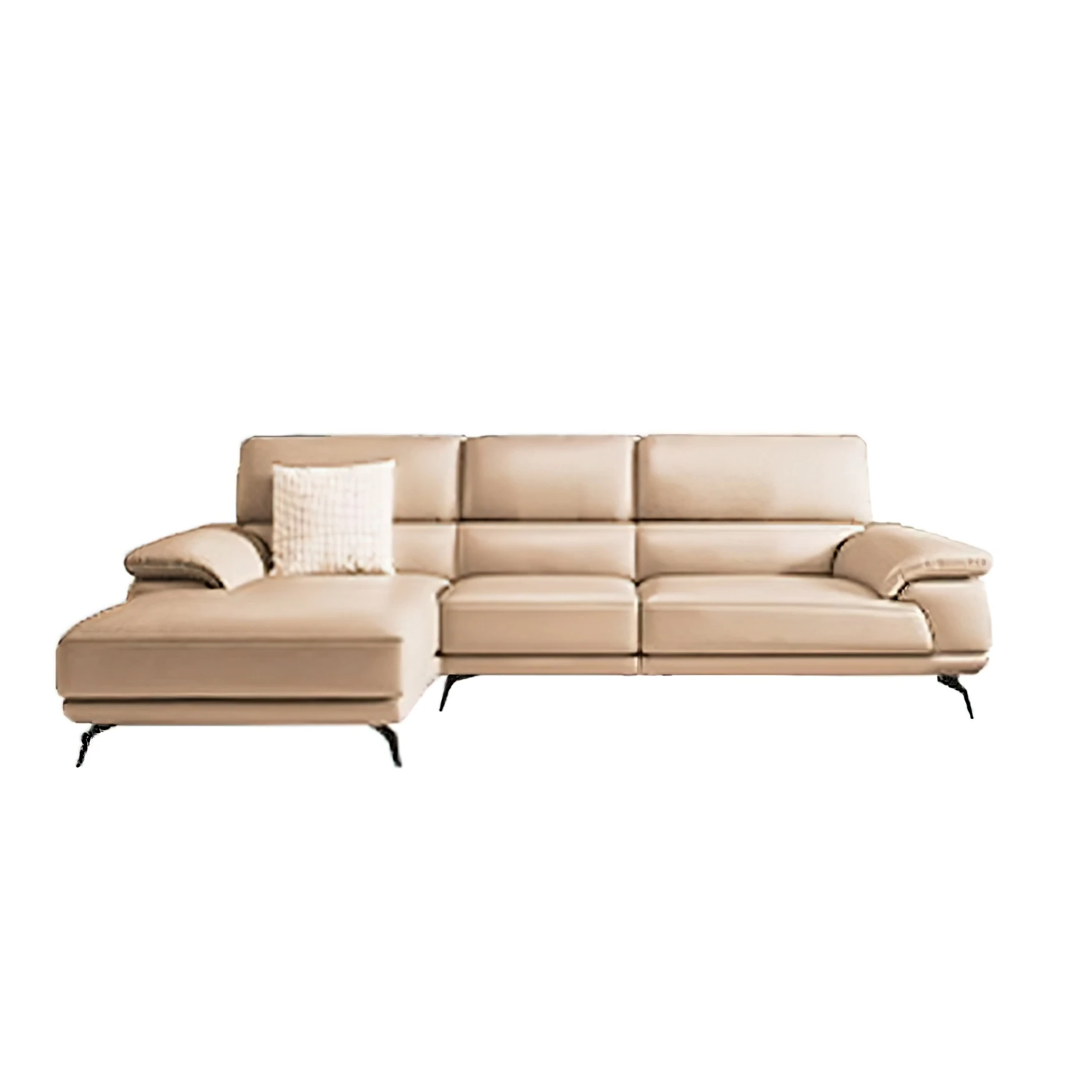 Regal Contemporary Cow Hide Leather Sofa