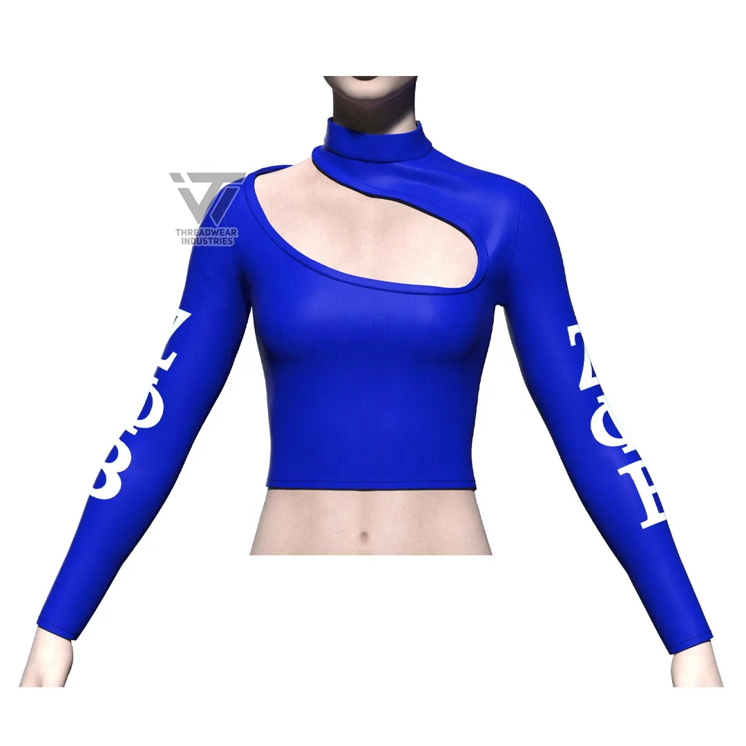 Custom Embroidered Zeta Phi Beta Sorority Ribbed Cut Out Mock Neck Shirt Greek Paraphernalia