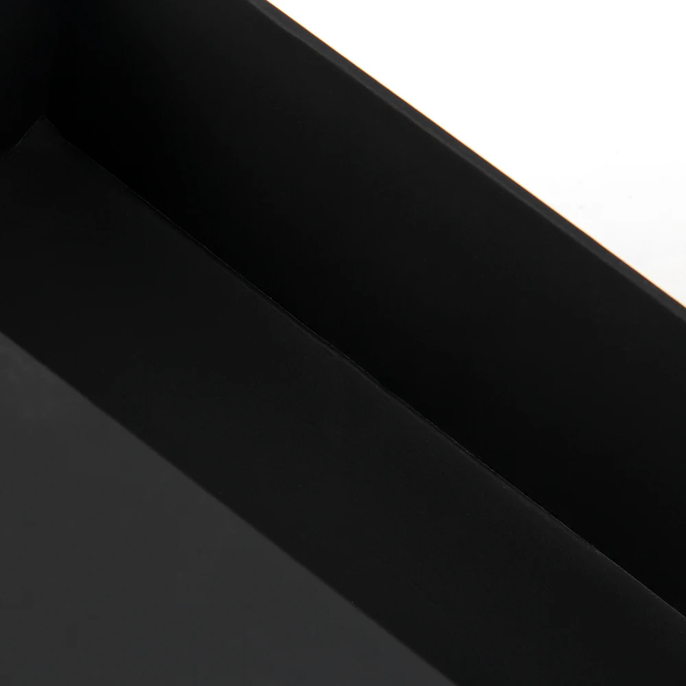 good price luxury sliding drawer box cardboard custom logo cardboard black sliding drawer gift box with handle