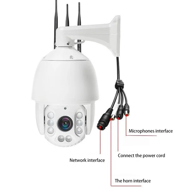 
 Ip-камера наружная 1080P H.265 сетевая PTZ-камера безопасности с sim-картой 4g  