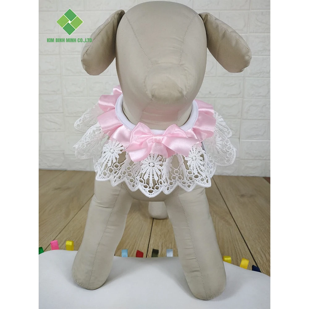 Customizable Cat Accessories Comfy Cloth Printed Necktie Necklace Cute Cat Collar