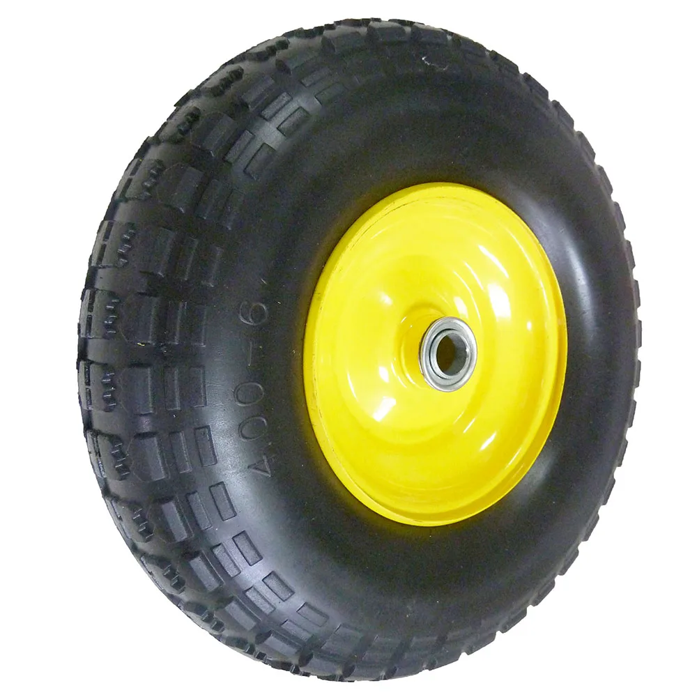 Transporting Material Handling Flat Free Utility Tire Wheel for Wheelbarrow Trolley Dolly Lawn Cart Yard Cart Garden Cart
