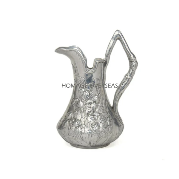  Металлическая литая декоративная алюминиевая ваза Современная Серебряная для цветов