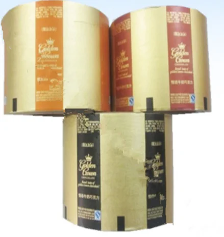 8011/1235 colored laminated aluminium foil with paper roll for chocolate paper packaging rolls